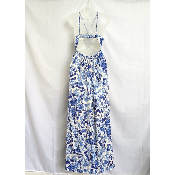 Fashion Nova Field of Dreams Satin Maxi Dress Size S NWT Romantic Coquette - Picture 4 of 12